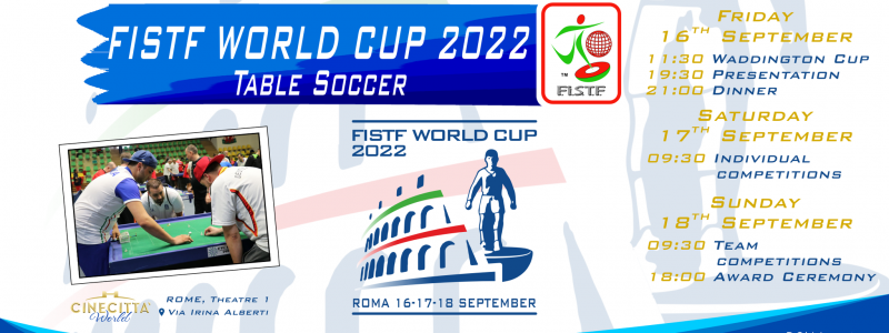 Start Lists for the FISTF World Cup 2022 (Updated)